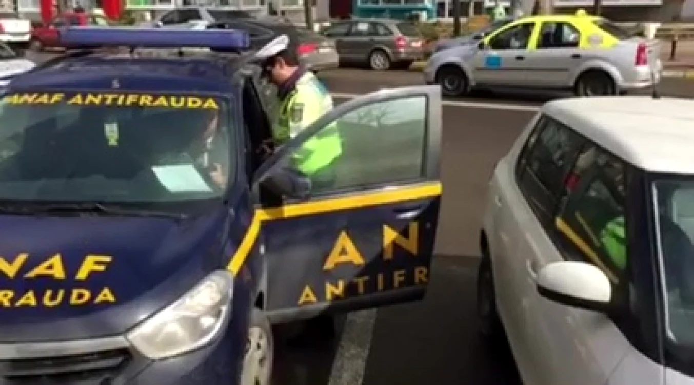 Maşinile ANAF Antifraudă, amendate FOTO Eremia Mihai