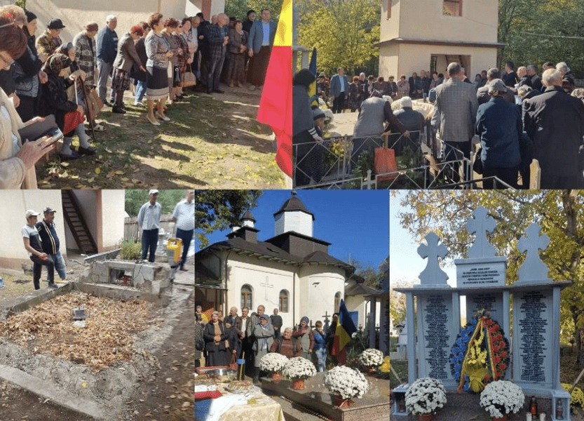 Monument pentru eroi, inițiativa unei învățătoare dintr-un sat din Vaslui. Lucrarea, ridicată din donații