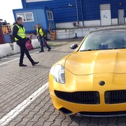 masina de lux confiscata in port foto politia de frontiera