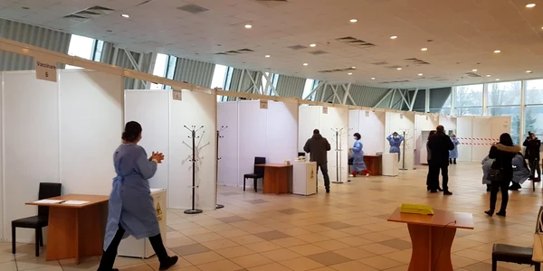 Centru Vaccinare Constanta pavilion Expozitional Foto Calin Gavrilas