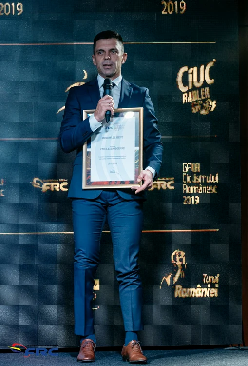 Eduard Novak a primit o diplomă pentru rezultatele din acest an