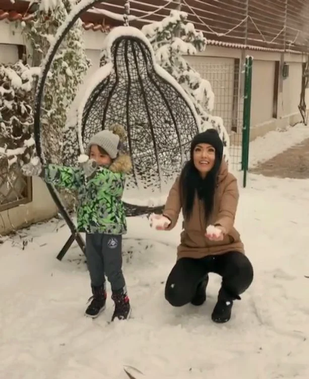 Andreea Mantea se bucură de timpul liber cu fiul ei