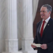 Președintele Nicușor Dan îl primește la Palatul Cotroceni pe noul ambasador al Statelor Unite ale Americii, Darryl Nirenberg. FOTO Inquam Photos / George Călin