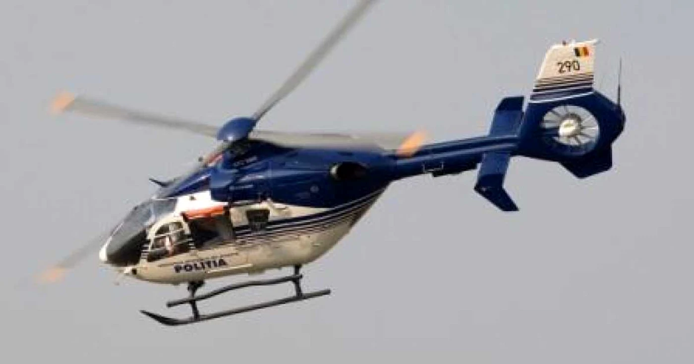 Elicopter al Inspectoratului General al Aviaţiei din MAI
