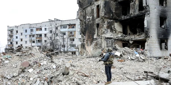 50 de zile de război dintre Ucraina - Rusia  Borodyanka. FOTO Profimedia