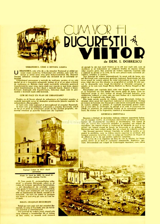 Bucureştiul în viitor_Realitatea ilustrată