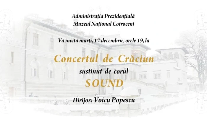 Concert de Crăciun la Muzeul Naţional Cotroceni jpeg