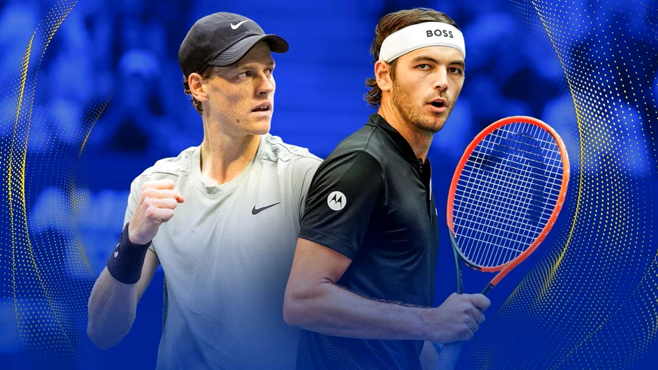 Jannik Sinner și Taylor Fritz se luptă în ultimul act la ATP Finals. Foto Facebook 