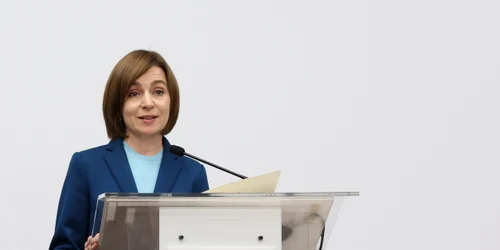 Maia Sandu susține o conferință de presă în cadrul căreia le mulțumește votanților moldoveni, în Chișinău. FOTO Inquam Photos / Elena Covalenco
