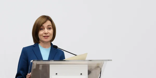 Maia Sandu susține o conferință de presă în cadrul căreia le mulțumește votanților moldoveni, în Chișinău. FOTO Inquam Photos / Elena Covalenco