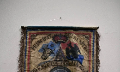 Steagul județului Dolj, din 1860 (© Cătălin Vînturici / Muzeul Olteniei)