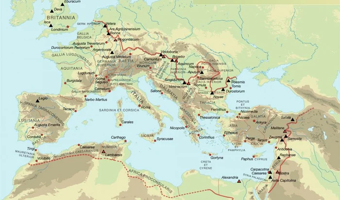 Limes-ul Imperiului roman. Sursa: limesromania.ro
