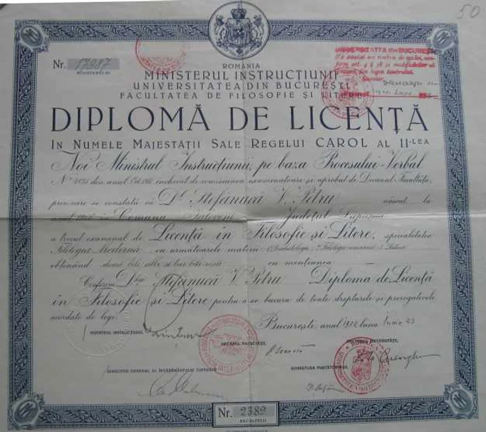 petre stefanuca diploma