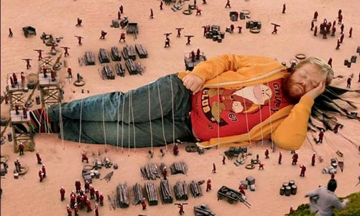 Islandezul Haukur, transformat în Guliver