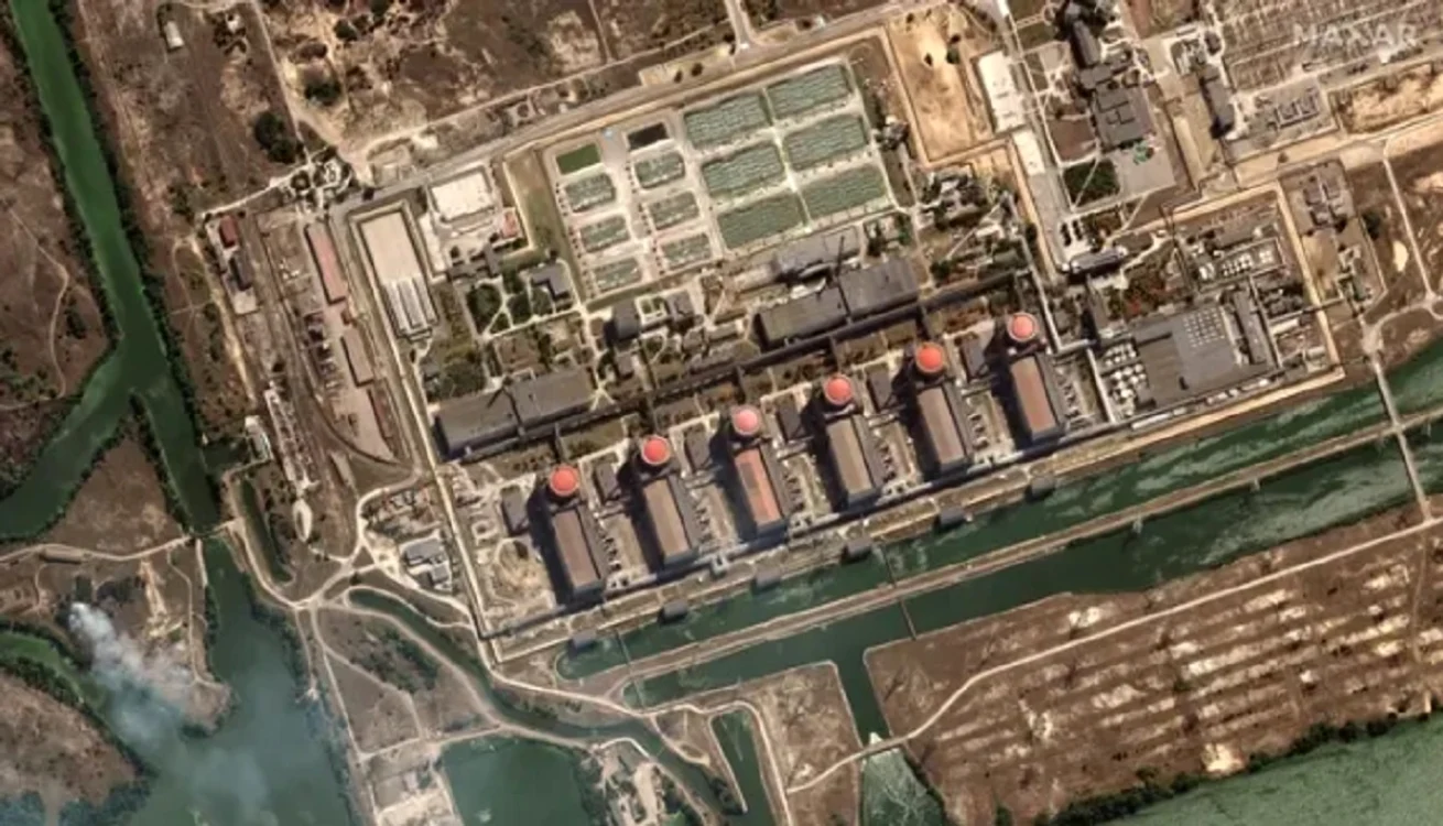 Complexul nuclear de la Zaporojie. Foto: Maxar