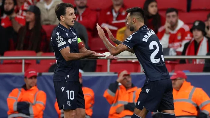 Brais Méndez a fost marcatorul lui Real Sociedad la Benfica. Foto: Getty Images
