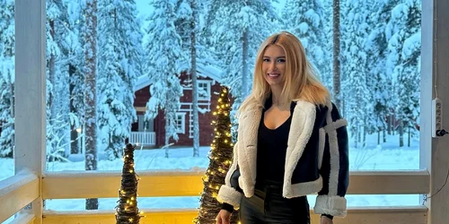 Andreea Bălan a fost anul acesta în Laponia jpg