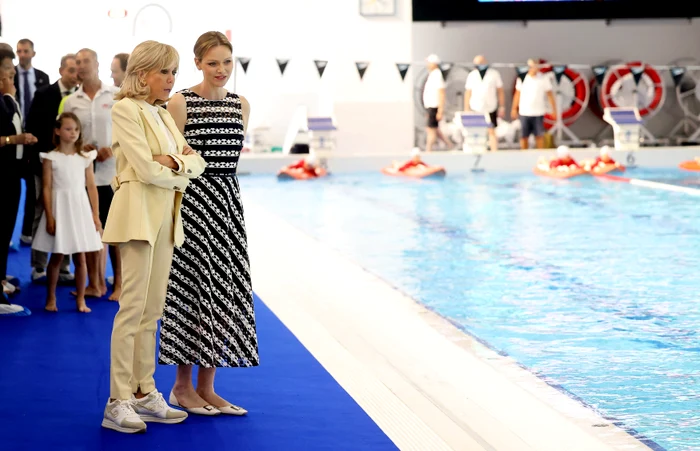 Prințesa Charlene de Monaco și Prima Doamnă a Franței, Brigitte Macron, unite pentru promovarea siguranței acvatice, Profimedia (3) jpg