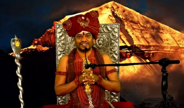 Swami Nithyananda anunţând crearea unei noi ţări Captură YouTube/ Nythiananda