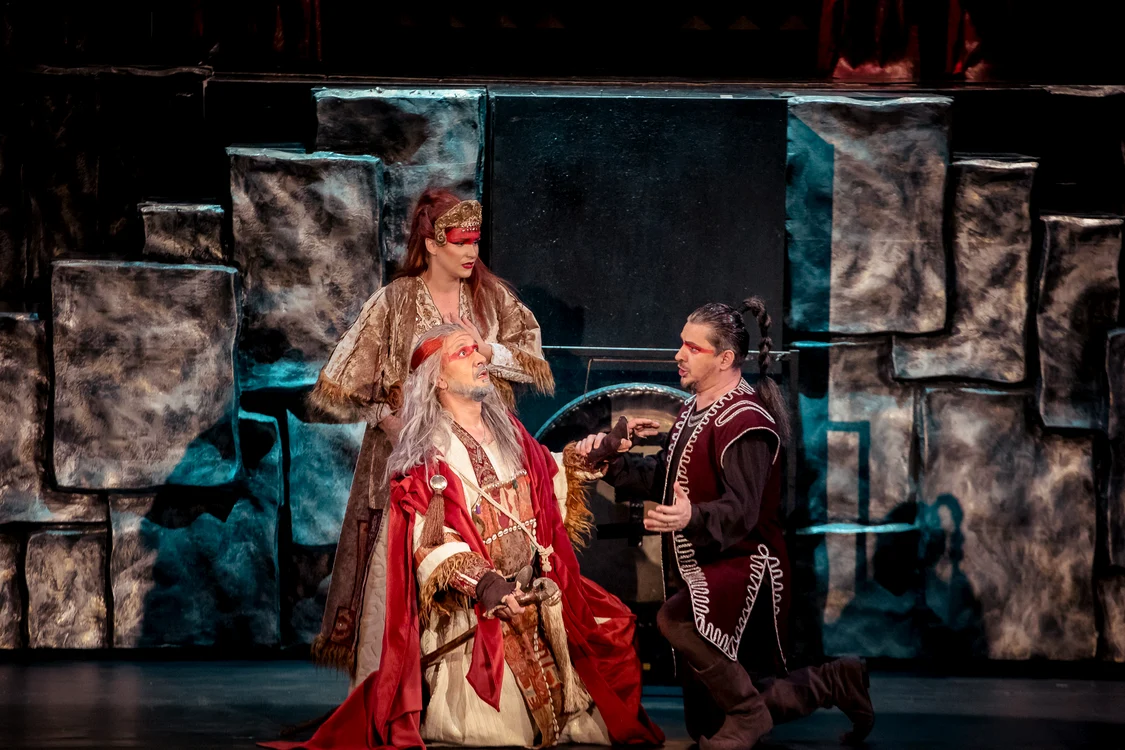 Liù, Timur și Calaf. Foto Andrei Grigore / Opera Națională București