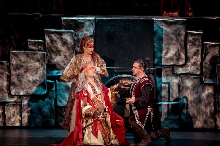 Liù, Timur și Calaf. Foto Andrei Grigore / Opera Națională București