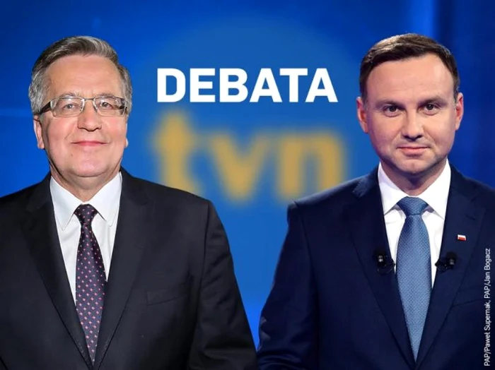 Bronislaw Komorowski (stânga) şi Andrzej Duda sunt candidaţii care au intrat în al doilea tur