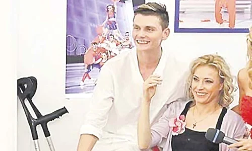 Actriţa a dansat pentru George Boghian jpeg