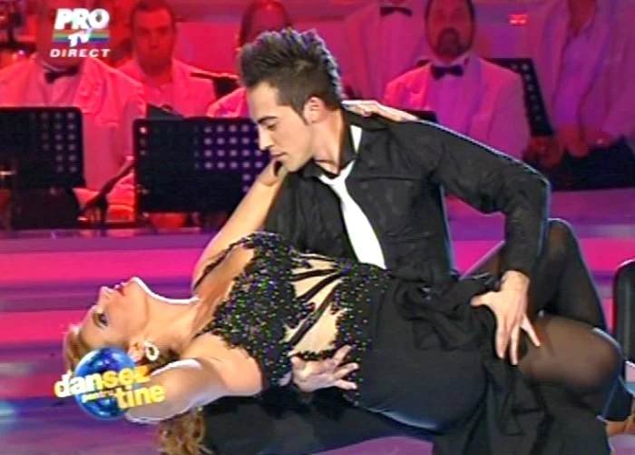 Mihaela Borcea a dansat cu Petrişor Ruge (Foto: Captură video ProTV)