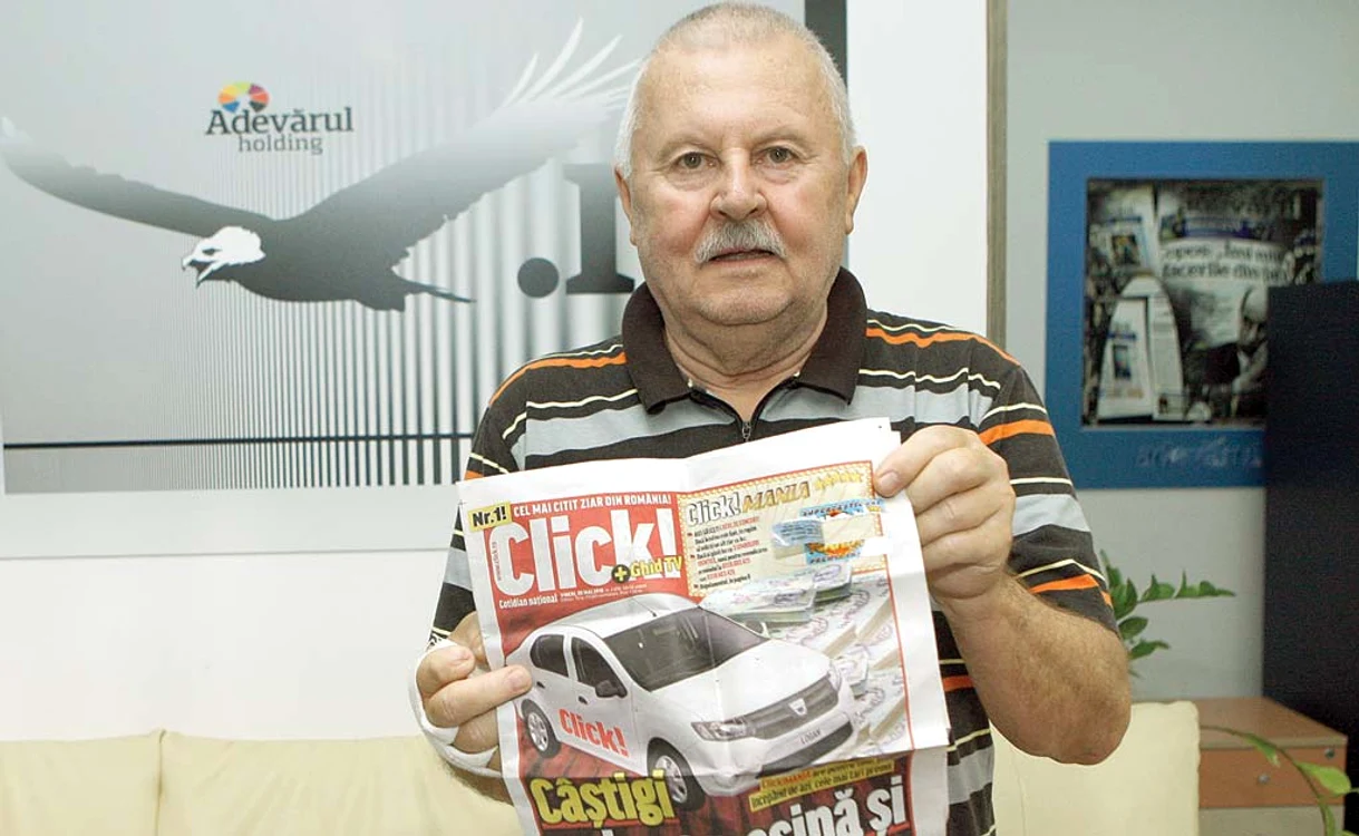 Constantin Toma, din Capitală, cumpără zilnic două exemplare din ziarul Click!