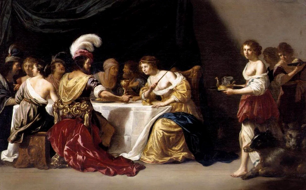 Odiseu și Circe. Tablou de Jan van Bijlert (© Wikimedia Commons)