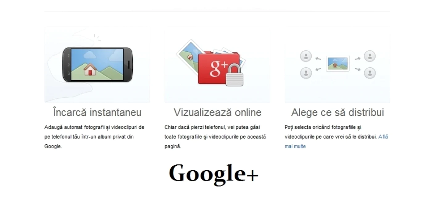 Google+ este reţeaua dezvoltată de Google şi lansată în 2011.