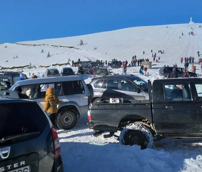 Așa a arătat în acest weekend Vârful lui Roman, stațiunea montană ce aparține de Horezu, județul Vâlcea 