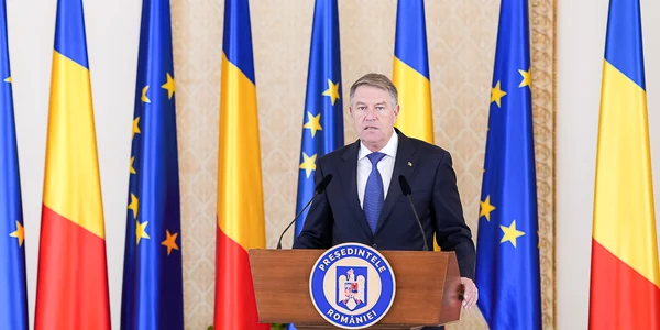 Klaus Iohannis și președinta Parlamentului European, Roberta Metsola FOTO: Presidency