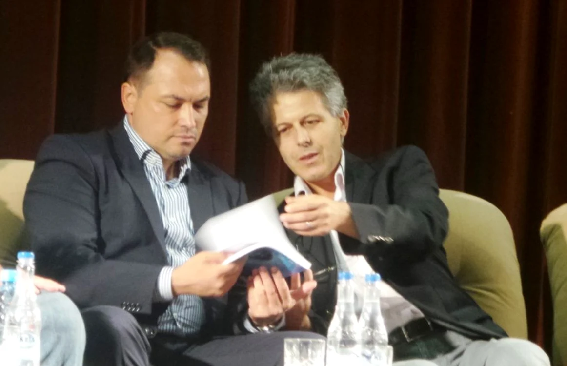 Primarul Misăilă şi Valentin Gheorghiţă