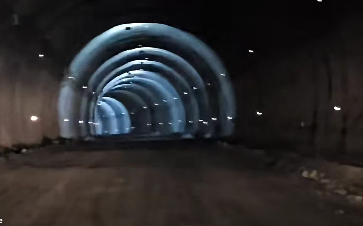 Tunelul Robești Foto: captură video CNAIR