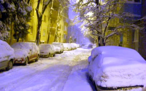 Zăpadă la Timişoara