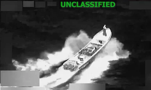 Armata Statelor Unite a efectuat vineri, 23 ianuarie, încă un atac asupra unei ambarcațiuni suspectate de trafic de droguri în estul Oceanului Pacific. FOTO: X/@Southcom