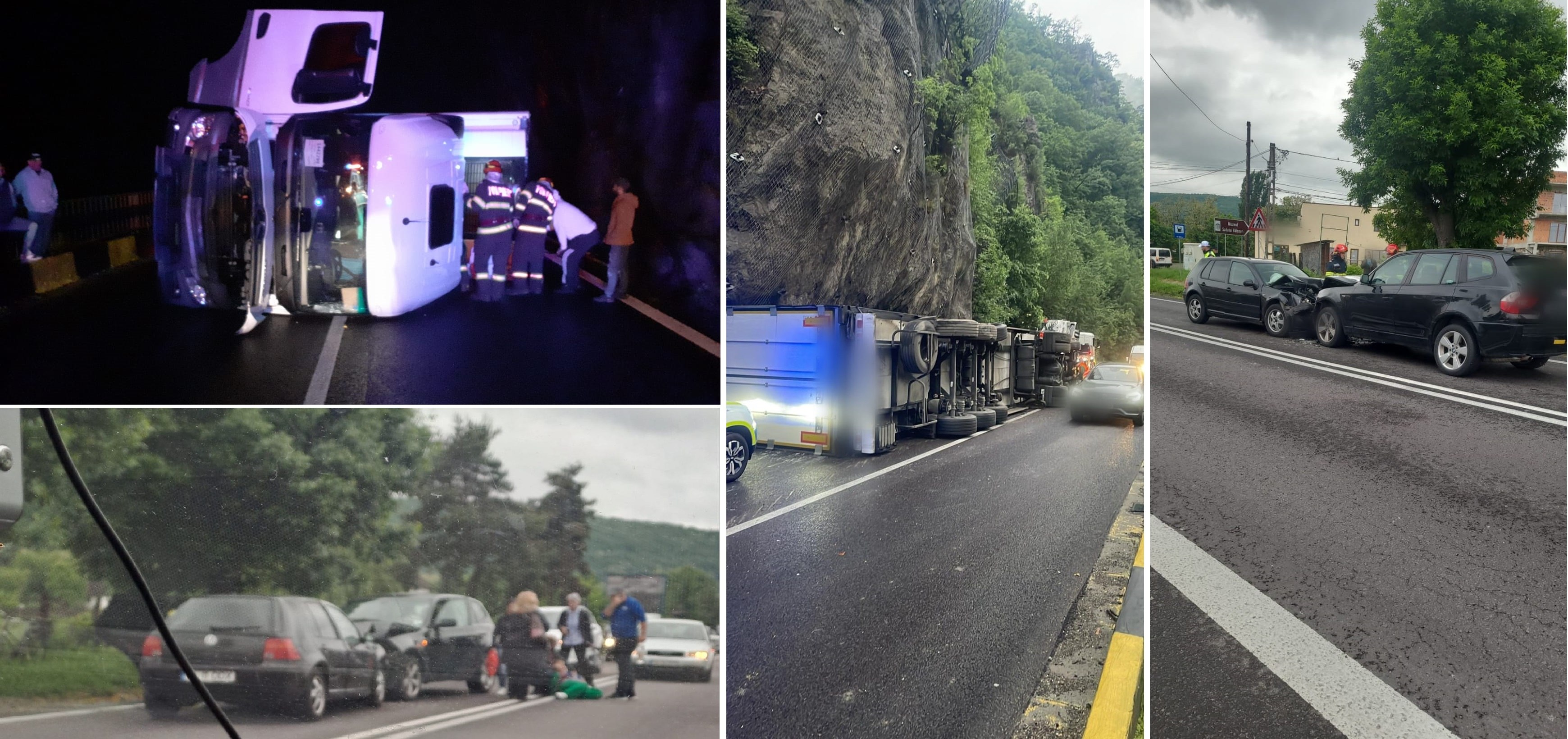 Accidente pe Valea Oltului: trafic blocat pentru cinci ore Accidente pe Valea Oltului: trafic blocat pentru cinci ore