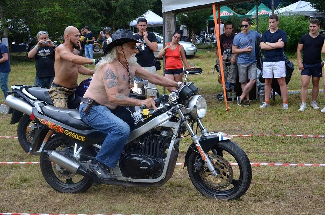 Ede Sztupi la un eveniment al motociliștilor FOTO Facebook/ Lupii Sigidavei