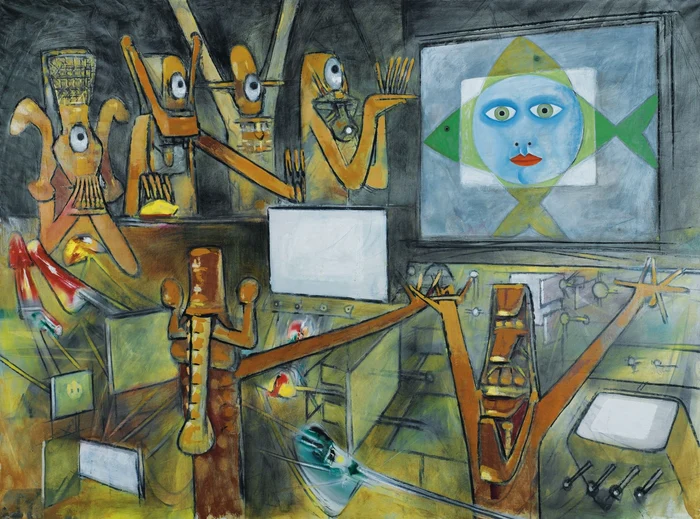 Roberto Matta, Victor Brauner, Interviziune II, 1955