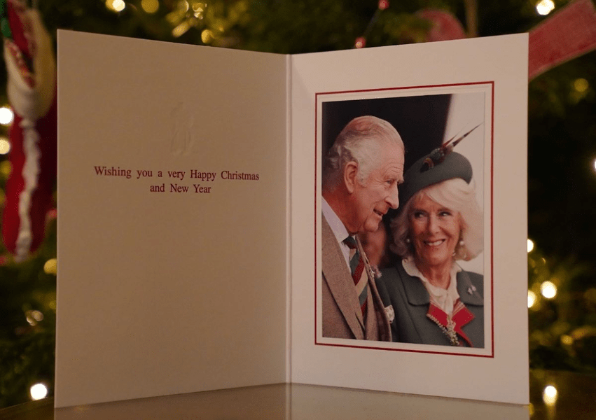 Prima felicitare de Crăciun a regelui Charles și a reginei consoarte Camilla