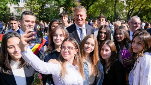 Klaus Iohannis a participat la deschiderea noului an școlar FOTO Presidency