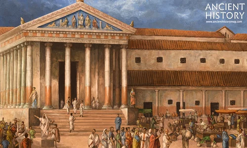 Piață în Roma Antică (© Mateusz Przeklasa / Ancient History Magazine - CC BY-NC-SA)