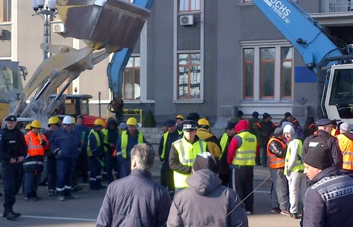 Platforma portuară, scena protestelor Foto S.I.