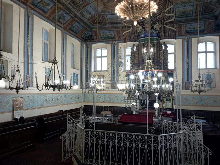 Interiorul sinagogii din Botoșani FOTO Cosmin Zamfirache