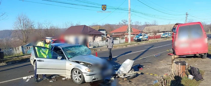 Accident cu 7 răniți, în Pucioasa. FOTO IPJ Dâmbovița