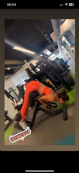 Ilinca Vandici la sala de fitness (FOTO: arhivă personală)