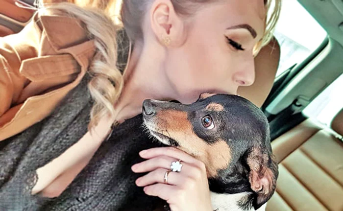 Tânăra are grijă de mai multe patrupede