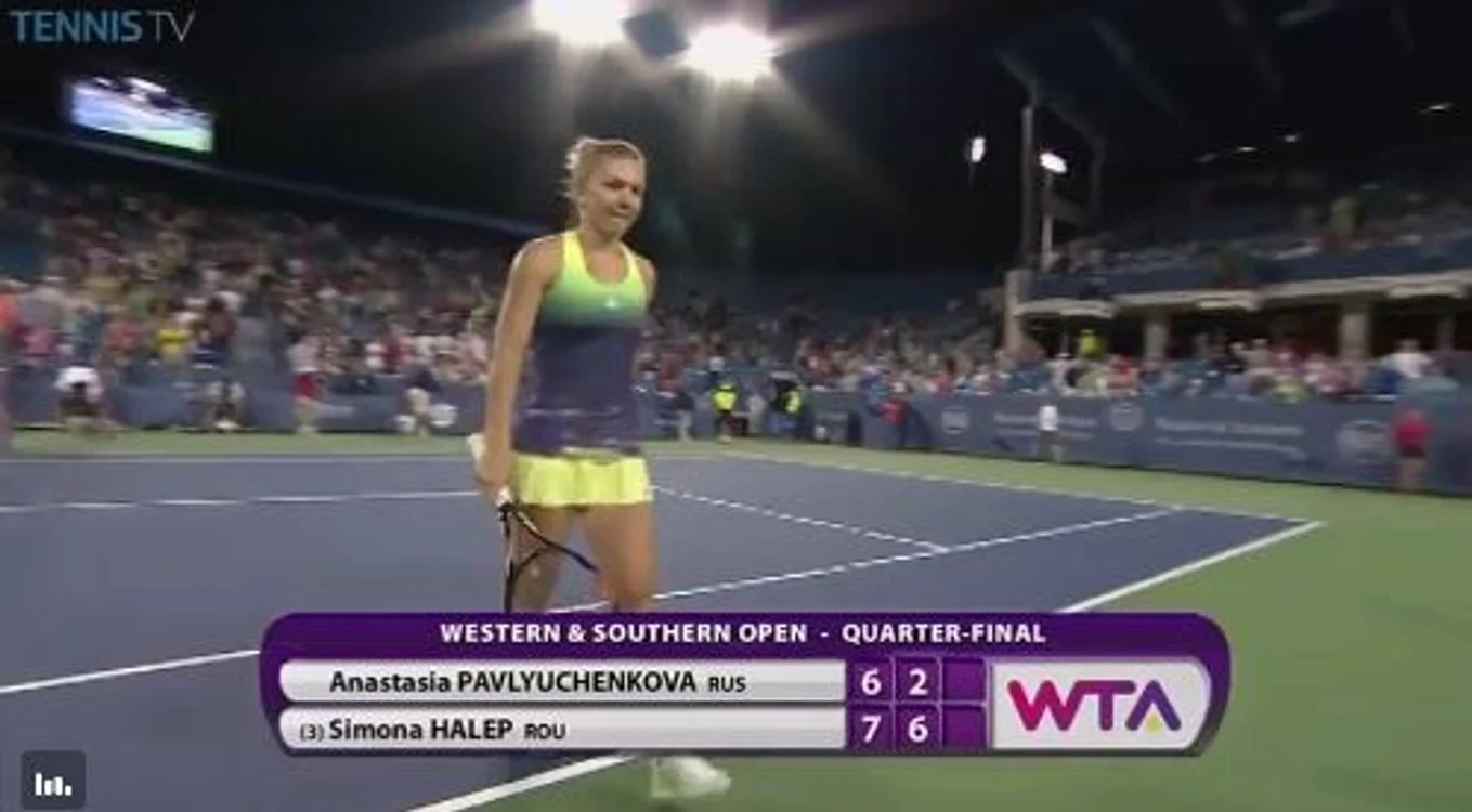 Simona a câştigat şi cel de-al doilea set