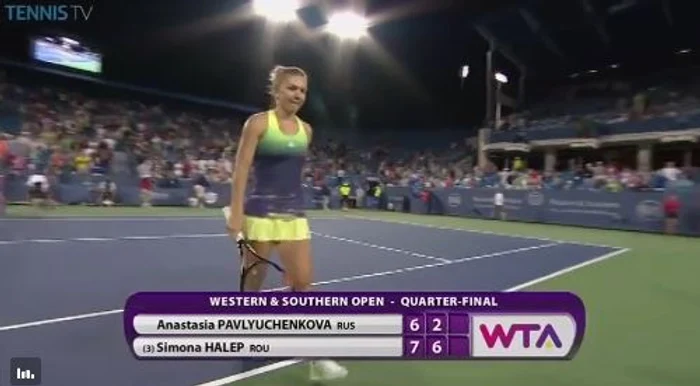 Simona a câştigat şi cel de-al doilea set 